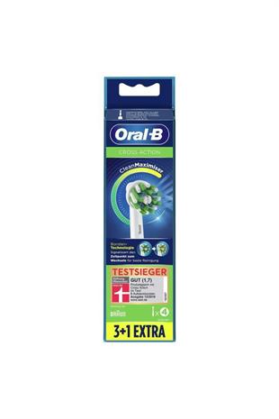 Oral-B Cross Action Şarjlı Diş Fırçası Yedek Başlığı 4lü Beyaz