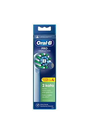 Oral-B Cross Action X-Filament Şarjlı Diş Fırçası Yedek Başlığı 4 Adet