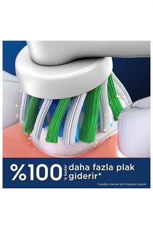 Oral-B Cross Action X-Filament Şarjlı Diş Fırçası Yedek Başlığı 4 Adet