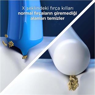 Oral-B Cross Action X-Filament Şarjlı Diş Fırçası Yedek Başlığı 2 Adet