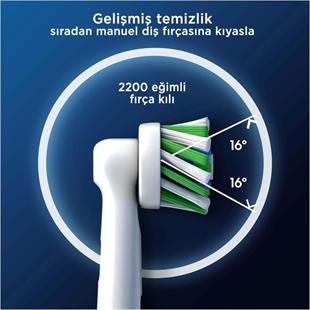 Oral-B Cross Action X-Filament Şarjlı Diş Fırçası Yedek Başlığı 2 Adet