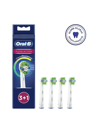 Oral-B Floss Action Teknolojili 4 Yedek Diş Fırça Başlığı 