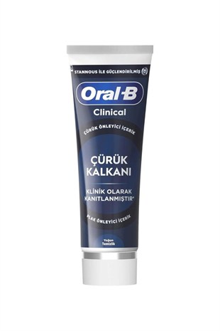 Oral-B Klinik Çürük Kalkanı Yoğun Temizlik Diş Macunu 75 ml