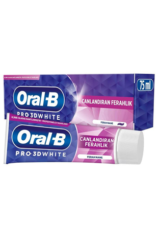 Oral-B Pro-3D White Canlandiran Ferahlık Nane 75 ml Diş Macunu