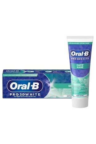 Oral-B Pro-3D White Hafif Nane 75 ml Diş Macunu x 2 Adet