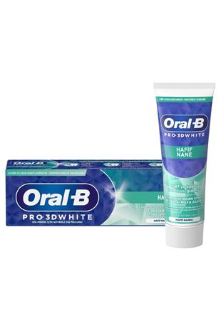 Oral-B Pro-3D White Hafif Nane 75 ml Diş Macunu x 2 Adet