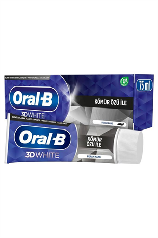 Oral-B Pro-3D White Kömür Özü Ferah Nane 75 ml Diş Macunu