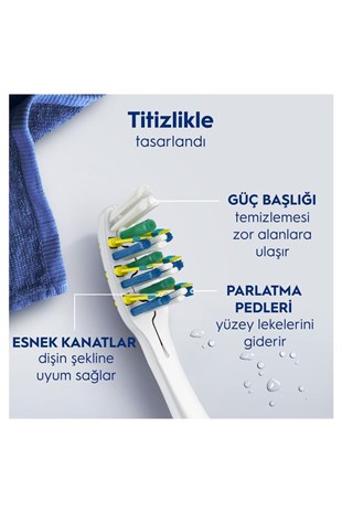 Oral-B Pro-3DWhite Pulsar Beyazlık Pilli Diş Fırçası