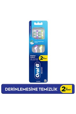 Oral-B Pro-Expert Derinlemesine Temizlik Diş Fırçası 2 Li Paket