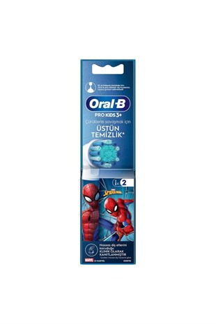 Oral-B Şarjlı Diş Fırçası Yedek Başlığı Spiderman 2 adet ürün