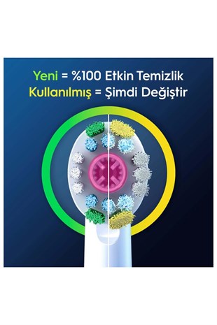 Oral-B Şarjlı Diş Fırçası Yedek Başlığı 3D White X-Filament 2 adet 