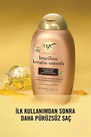 Organix Brazilian Keratin Smooth Düzleştirici Şampuan 385 ml
