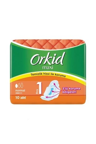 Orkid Maxi Normal Tekli Paket 10 LU Hijyenik Ped 