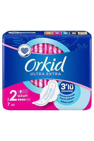 Orkid Ultra Extra 3lü Koruma 7 Adet Kadın Hijyenik Ped