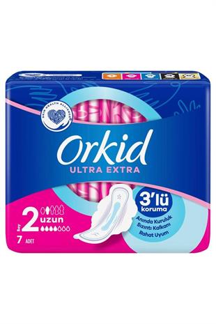 Orkid Ultra Extra 3lü Koruma 7 Adet Kadın Hijyenik Ped