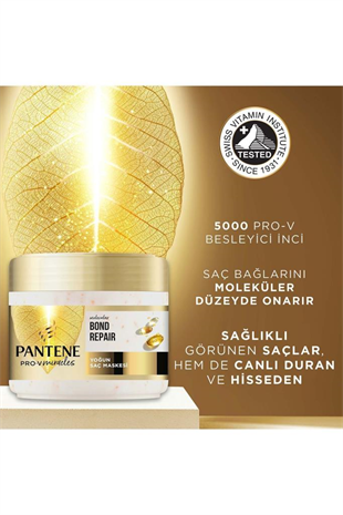 Pantene PRO-V Bond Repair Yenileyici Besleyici İnci ile Saç Maskesi 300 ml