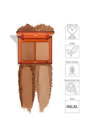 Pastel Bronzer&highlighter Set Bronzlaştırıcı Ve Aydınlatıcı 02 Sun Kissed