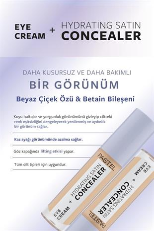 Pastel Eye Cream + Hydrating Satın Concealer 65 Honeybun