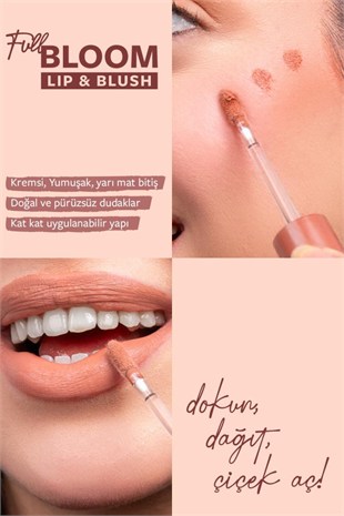 Pastel Full Bloom Lip & Blush No: 71 Vanilluxe Dudak ve Yanak Renklendirici