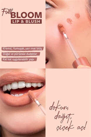 Pastel Full Bloom Lip & Blush No: 71 Vanilluxe Dudak ve Yanak Renklendirici