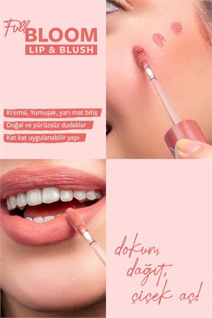 Pastel Full Bloom Lip & Blush No: 73 Bellini Dudak ve Yanak Renklendirici