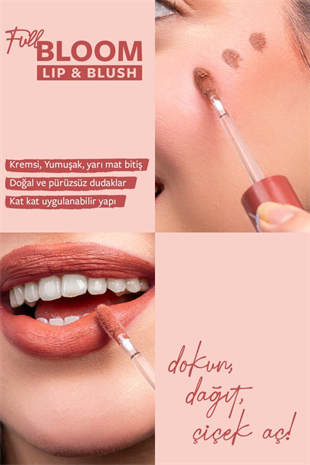 Pastel Full Bloom Lip & Blush No: 77 Very Demure Dudak Ve Yanak Renklendirici