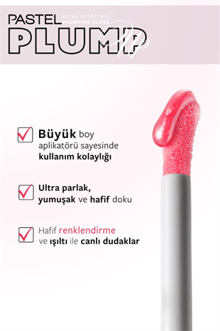 Pastel Plump Up Extra Hydrating Gloss 206 Chic