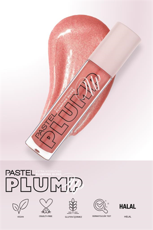 Pastel Plump Up Extra Hydrating Gloss 208 Shimmer Nude