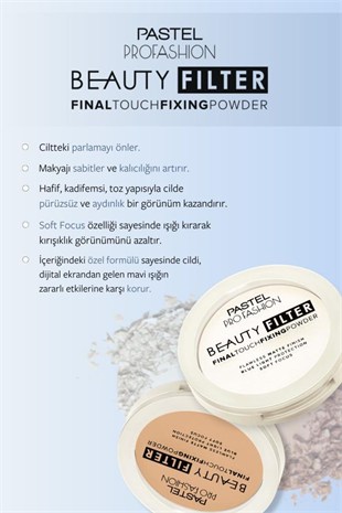 Pastel Pro Fashion Beauty Filter Fixing Powder 00 Pudra