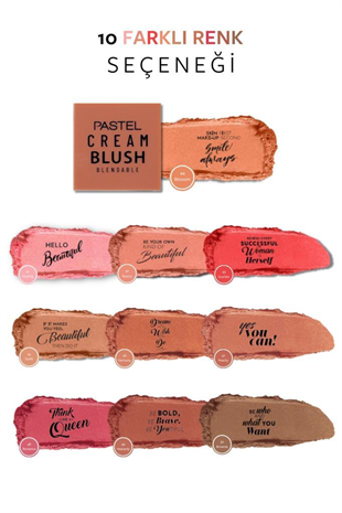 Pastel Pro Fashion Cream Blush - Krem Allık 44 Blossom