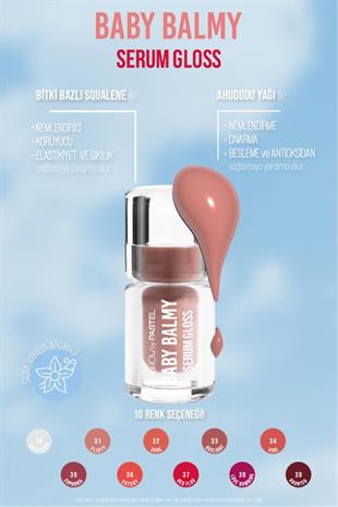 Pastel Show By Baby Balm Serum Gloss 31 Flirty Dudak Parlatıcısı