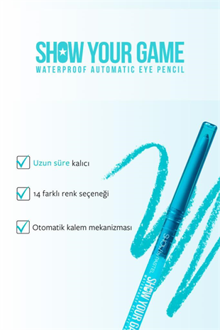Pastel Show Your Game Gel Eye Pencil 412 Göz Kalemi