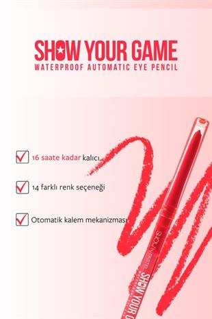 Pastel Show Your Game Gel Eye Pencil 409 Göz Kalemi