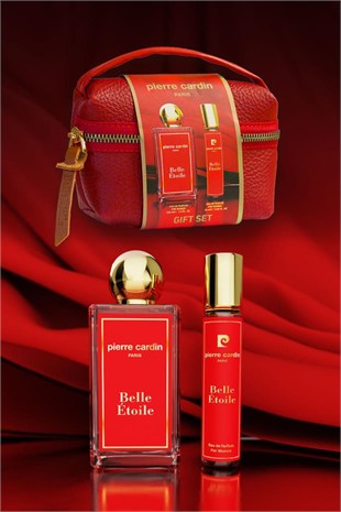 Pierre Cardin Belle Etoile EDT 100+20 ml Kadın Parfüm Çantalı Hediye Seti 