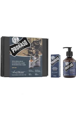 Proraso Special Beard Care Set Azur Lime 200 ml Sakal Bakım Set 
