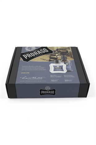 Proraso Special Beard Care Set Azur Lime 200 ml Sakal Bakım Set 
