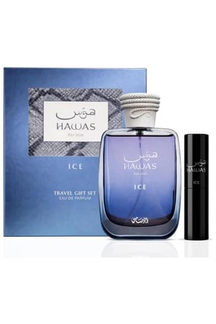 Rasasi Hawas Ice EDP 100 ml Erkek Parfüm Seyahat Seti