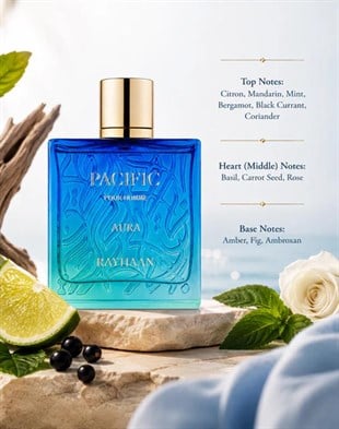 Rayhaan Pacific Aura Pour Homme EDP 100 ml Erkek Parfüm