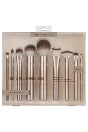 Real Techniques Al Natural 9 Piece Glow Kit -RT4266 Makyaj Fırça Seti