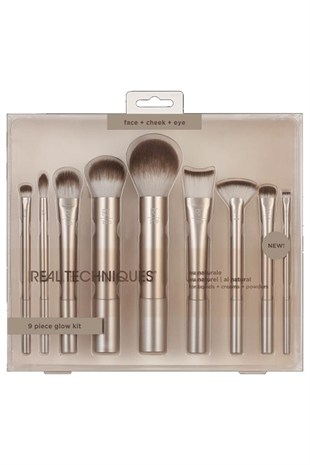 Real Techniques Al Natural 9 Piece Glow Kit -RT4266 Makyaj Fırça Seti