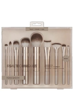 Real Techniques Al Natural 9 Piece Glow Kit -RT4266 Makyaj Fırça Seti