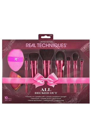 Real Techniques All Decked Out 10 Parça Makyaj Fırça Seti 