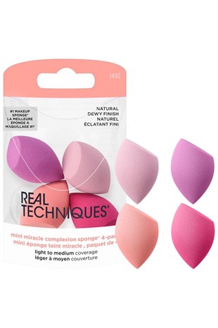 Real Techniques Miracle Complexion Sponge 4lü Mini Makyaj Süngeri