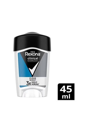 Rexona Clinical Protection Confidence 3X Güçlü Stick Deodorant 45 ml