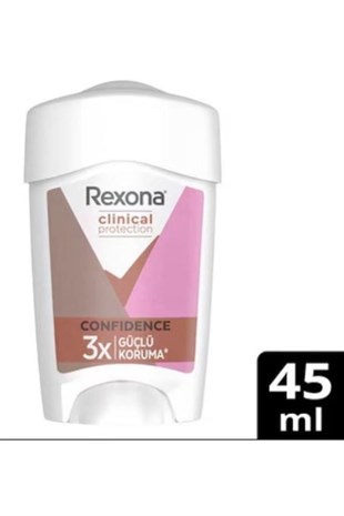 Rexona Clinical Protection Kadın Stick Roll-on Deodorant Confidence 3x Güçlü Koruma 45 ml