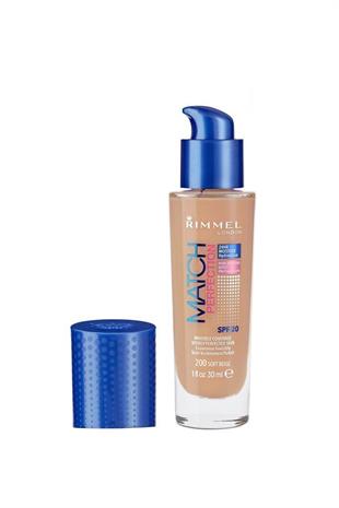 Rimmel London Match Perfection 200 Soft Beige Fondöten 30 ml 