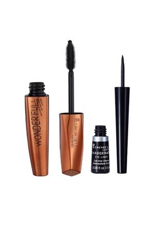 Rimmel London Wonderfull Maskara + Eyeliner Makyaj Seti