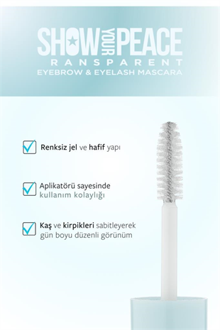 Show By Pastel Dudak Parlatıcısı&Transparan Kaş ve Kirpik Maskarası