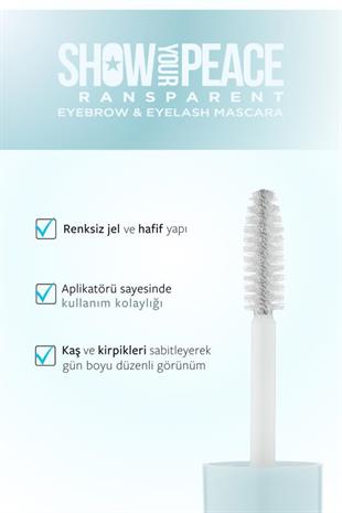 Show By Pastel Dudak Parlatıcısı&Transparan Kaş ve Kirpik Maskarası