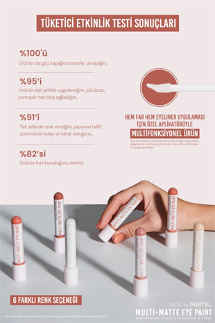 Show By Pastel Multi-Matte Likit Far ve Eyeliner 84 Mood